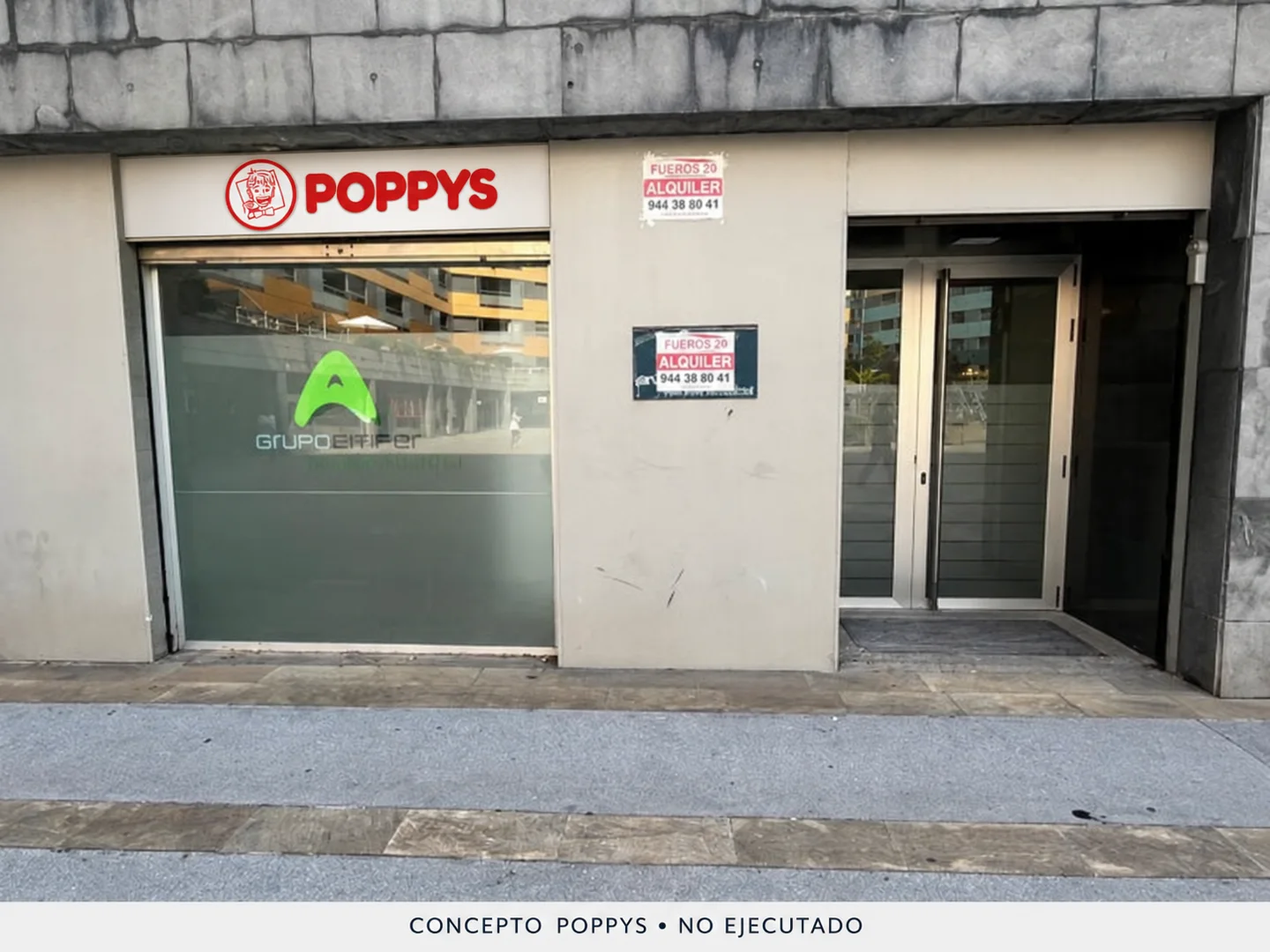 Aplicación conceptual POPPYS sobre la fotografía del inmueble anunciado