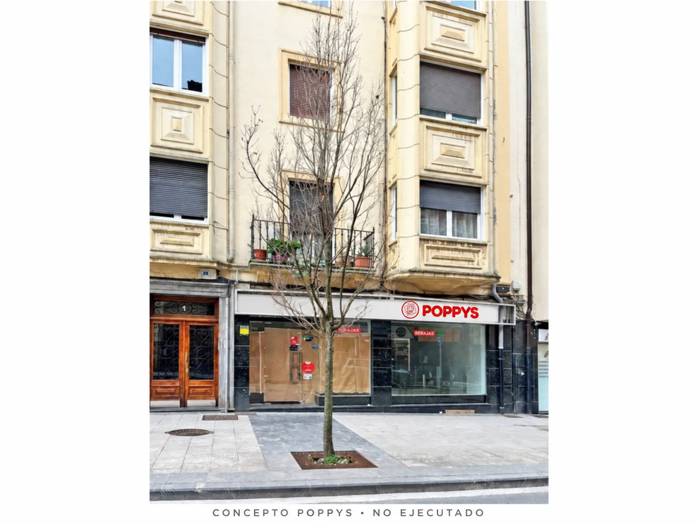Aplicación conceptual POPPYS sobre la fotografía del inmueble anunciado