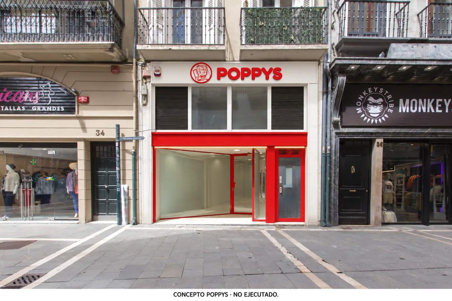 Aplicación conceptual POPPYS sobre la fotografía del inmueble anunciado