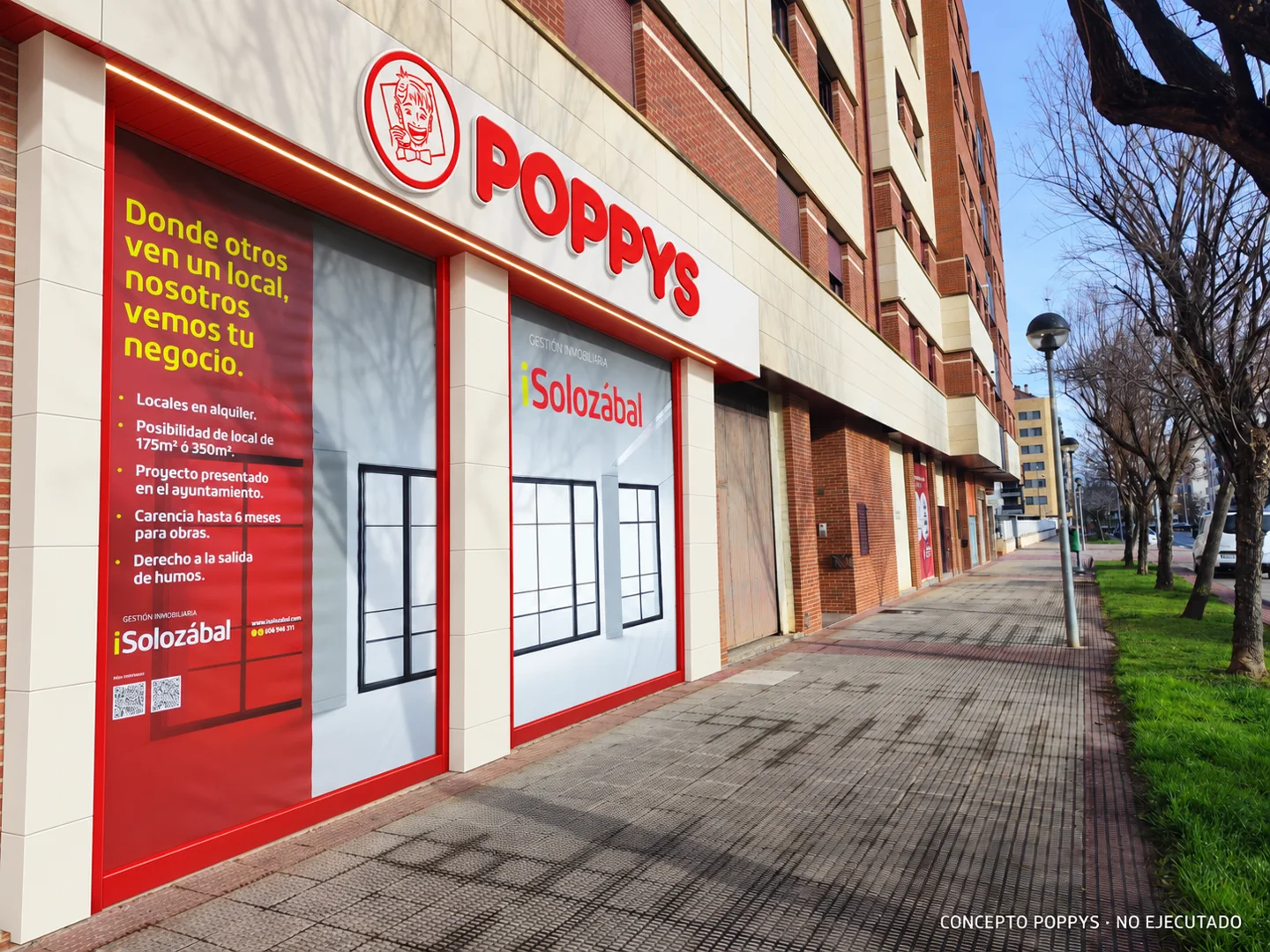 Aplicación conceptual POPPYS sobre la fotografía del inmueble anunciado