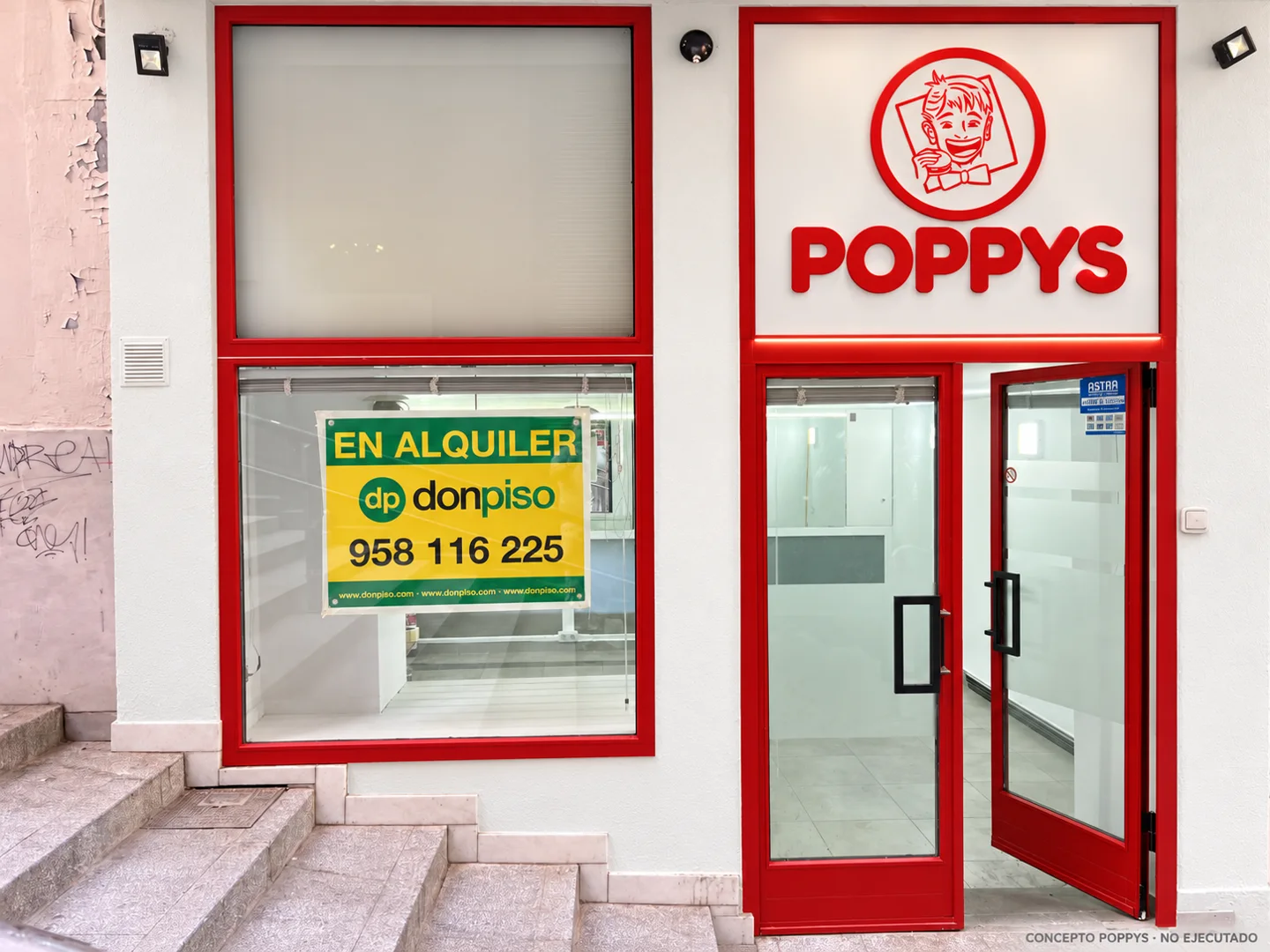 Aplicación conceptual POPPYS sobre la fotografía del inmueble anunciado
